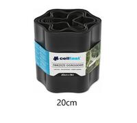 B2C Lawn Edge Garden Edging Border Flexible Curly Landscape Black 20Cm