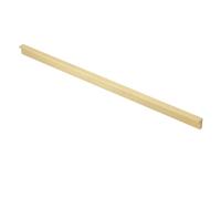 B2C Long Pillar Handle Furniture Door Pull Opening Kitchen Cupboard Wardrobe Closet Modern Slim (Brushed Gold, 360mm - 320mm Hole Central)