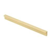 B2C Long Pillar Handle Furniture Door Pull Opening Kitchen Cupboard Wardrobe Closet Modern Slim (Brushed Gold, 190mm - 160mm Hole Central)