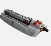 B2C Metal Oscillating Lawn Sprinkler Garden 385M² Coverage 20 Nozzles Click-Lock