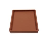 B2C Mobile Planter Saucer Flower Pot With Wheels Round 3 Sizes Portable Plant Cart Medium Square Terracotta
