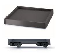 B2C Mobile Planter Saucer Flower Pot With Wheels Round 3 Sizes Portable Plant Cart Small Square Anthracite