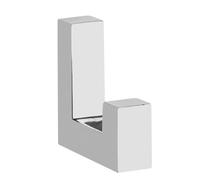 B2C Modern Minimalist Wall Hook ZnAl Single Coat Bags Hats Scarfs & Towel Hanger, Screws Included Bathroom Hallway Kitchen Loft (Chrome)