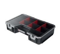 B2C Modular Storage Tool Box On Wheels Large Mobile Tray Compartment Stackable Lockable Portable Workshop Garage Equipment Organizer (Compartment Case)