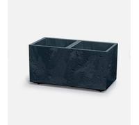 B2C Plant Flower Pot Concrete Square Planter Inner Pot Garden Patio Home Anthracite Rectangle - Small