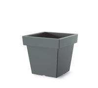 B2C Plant Flower Pot Square Low Planter Pot 3 Sizes Garden Patio Home Large Modern Grey 4.5L - Low