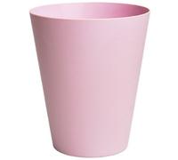 B2C Plant Orchid Pot Planter Cover Round Plastic Matt 1.12L 15Cm Tall Indoor Small Powder Pink