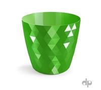 B2C Plant Pot Flowerpot Round Plastic Crystal Modern Decorative Small Medium Large Lime 12Cm