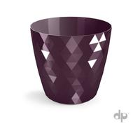 B2C Plant Pot Flowerpot Round Plastic Crystal Modern Decorative Small Medium Large Purple 30Cm