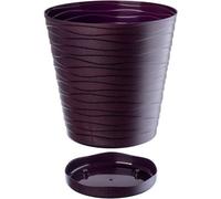 B2C Plant Pot Flowerpot Wave Plastic Crystal Modern Decorative Plum 30Cm