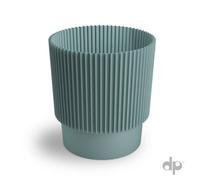 B2C Plant Pots Flower Planter 3 Colours 3 Sizes Plastic Pot Modern Elegant Green Mint W13Cm X H16Cm
