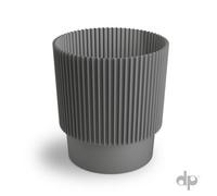B2C Plant Pots Flower Planter 3 Colours 3 Sizes Plastic Pot Modern Elegant Grey W17Cm X H19Cm