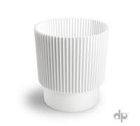 B2C Plant Pots Flower Planter 3 Colours 3 Sizes Plastic Pot Modern Elegant White W15Cm X H18Cm