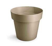 B2C Plant Pots Flower Planter 6 Colours 4 sizes Matt Plastic Pot Classic Look Home Deco Pot Plastic Lightweight (Beige Matt, 16cm)