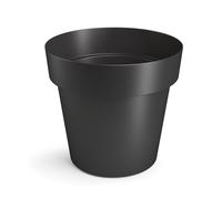 B2C Plant Pots Flower Planter 6 Colours 4 sizes Matt Plastic Pot Classic Look Home Deco Pot Plastic Lightweight (Black Matt, 14cm)