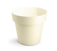 B2C Plant Pots Flower Planter 6 Colours 4 sizes Matt Plastic Pot Classic Look Home Deco Pot Plastic Lightweight (Ecru Matt, 16cm)