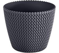 B2C Plant Pots Indoor Outdoor Plastic Flowerpot 13cm to 40cm Small Medium Large Splofy 6 Colours (30cm, Anthracite)