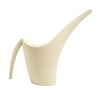 B2C Plant watering Can Jug Plastic Long Spout 1.5L for Home Garden Large handle (Cream)