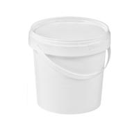 B2C Plastic Buckets Tubs White Tamper Evident Lids 1 Bucket 1L