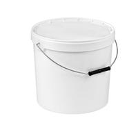B2C Plastic Buckets Tubs White Transparent Tamper Evident Lids 1 Bucket 20L