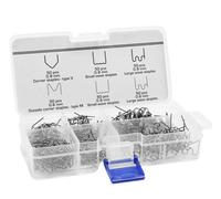 B2C Plastic Welding Staples Set 300 Pcs. 6 Types In Storage Box Repair Bumper