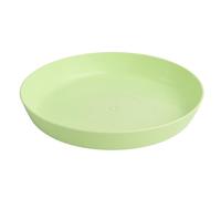 B2C Premium Glossy Flower Pot Saucer - Water-Resistant Plant Trays to Protect Furniture & Floors - Multiple Sizes & Colors for Indoor & Outdoor Plants (Pastel Green, 14.5cm)