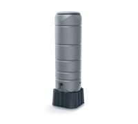 B2C Rainwater Tank Water Butt Collection Storage Harvesting Balcony Terrace 110L Grey + Connection Kit