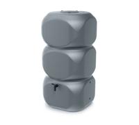 B2C Rainwater Tank,water Butt Garden Large Plastic Inc Connection Kit Grey 320 Litres