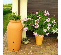 B2C Rainwater Tank Water Butt Plastic Container With Connection Kit Brick 210L