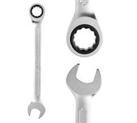 B2C Ratchet Spanners Combination Ratchet Wrench Spanner 72T Fixed CRV 8mm - 32mm for Workshop Garage Home DIY Hand Tool Torx (19mm)