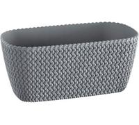 B2C Rectangle Planter Indoor Outdoor Patio Splofy Plant Pot Case 30Cm 4 Litre Grey