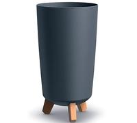 B2C Round Gracia Style Planter With Legs Tall Plant Pot Indoor Outdoor Garden Decor (Anthracite)