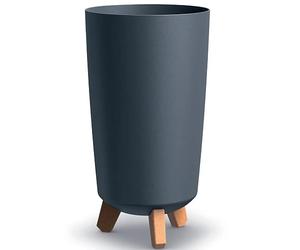 B2C Round Gracia Style Planter With Legs Tall Plant Pot Indoor Outdoor Garden Decor (Anthracite)