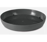 B2C Round Plastic Water Plant Pot Saucer Trays Terracotta Anthracite Weather-Resistant12 sizes 8-51cm (Anthracite, 16cm ⌀)