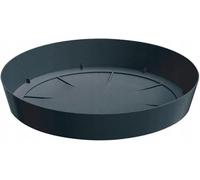 B2C Round Plastic Water Plant Pot Saucer Trays Terracotta Anthracite Weather-Resistant12 sizes 8-51cm (Anthracite, 11cm ⌀)