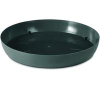 B2C Round Plastic Water Plant Pot Saucer Trays Terracotta Anthracite Weather-Resistant12 sizes 8-51cm (Anthracite, 9.5cm ⌀)