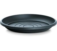 B2C Round Plastic Water Plant Pot Saucer Trays Terracotta Anthracite Weather-Resistant13 sizes 9-54cm (Anthracite, 33cm ⌀)