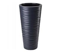 B2C Round Tall Plant Pot Elegant Large Flower Indoor Outdoor Garden Planters Sahara (Anthracite, H 56cm x D 30cm)