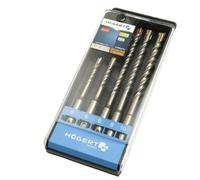 B2C Sds Plus Masonry Drill Bit Set Concrete Brick Stone Rebar 4-Cutter Tip In Box