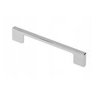 B2C Slim Line Pull Handle Kitchen Cabinet Furniture Door Drawer Wardrobe Handles Long Cupboard ZnAl (Chrome, 161mm (128 Hole Centre))