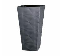 B2C Square Tall Plant Pot Elegant Large Flower Indoor Outdoor Garden Planters Diva Anthracite Large