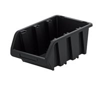 B2C Storage Bins Plastic Order Picking Parts Boxes Lid Scooped Front Stackable Wall Garage Workshop Tool Container (Without lid, M - 195x120x90mm)