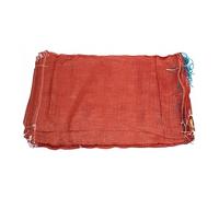B2C Strong Net Woven Sacks for Wood Logs, Kindling, Vegetables - 35cm x 50cm Maroon Mesh Bags with Drawstring Closure, Durable & Versatile Storage Solution (25)