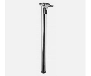 B2C Table Folding Leg Breakfast Bar Worktop Support Kitchen Round 870mm Chrome 87Cm