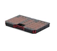 B2C Tager DIY Storage Organiser Compartment Parts Screws Carry Case Tool Box Workshop Garage Home (Large - boxes+dividers)