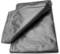B2C Tarpaulin Regular And Heavy Duty Waterproof Cover Tarp Ground Sheet Multi Sizes Grey 2M X 2M