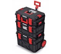 B2C Tough Modular System Mobile Workshop Tool Storage Box Wheels Platform Garage 3 Pieces