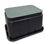 B2C Underground Irrigation Valve Box Hdpe 52X39X31.5Cm Screw-Down Lid Green