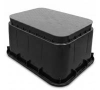 B2C Underground Irrigation Valve Box Hdpe 52X39X31.5Cm Screw-Down Lid Grey