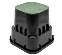 B2C Underground Irrigation Valve Box Mini Hdpe 24X24X22.5Cm Green